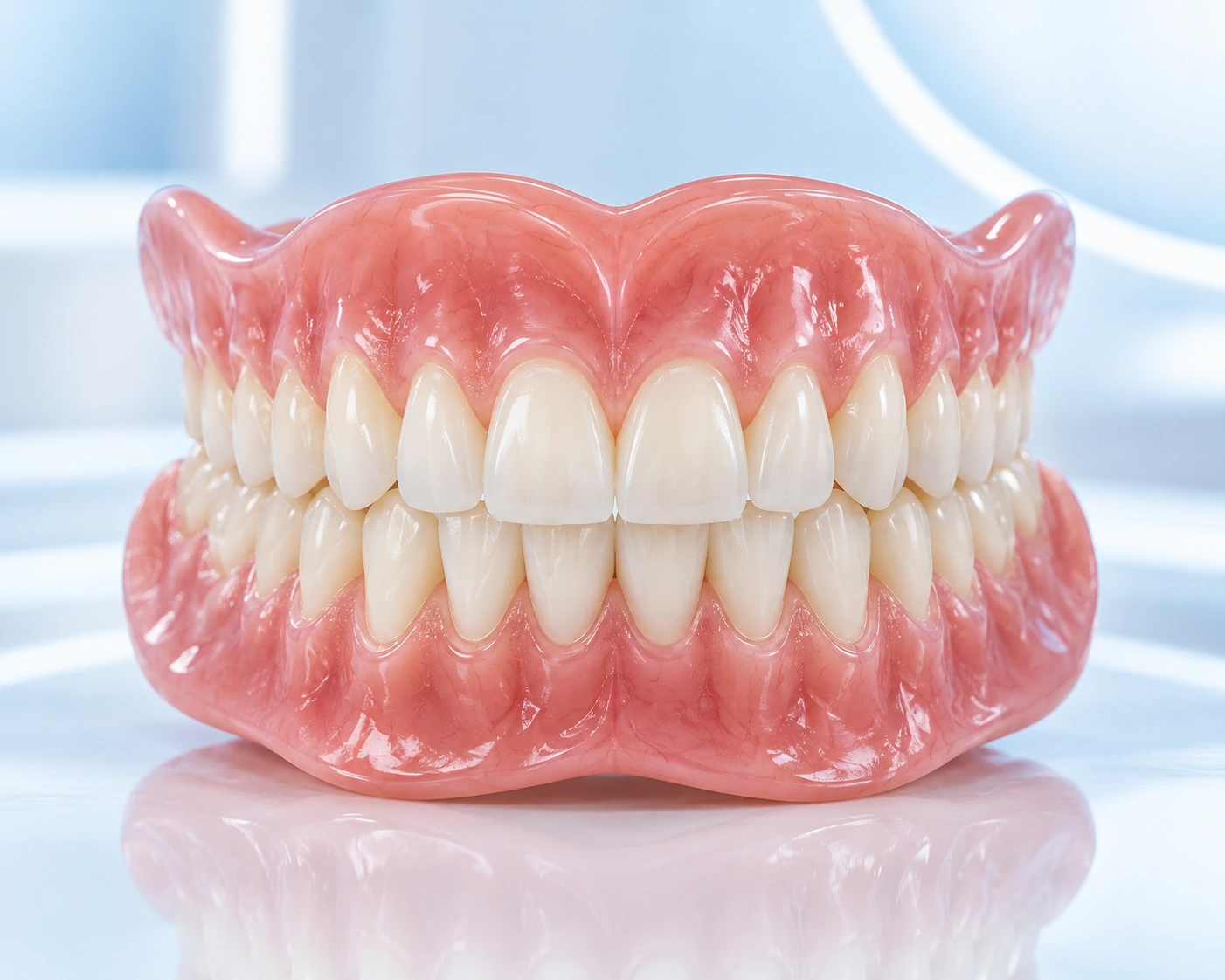 High-resolution acrylic full denture